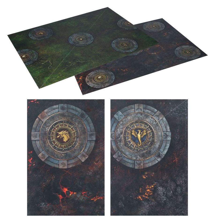 Age of Sigmar: Fire & Jade Gaming Pack (Chinese) - 西格瑪時代:烈火和翠玉遊戲套組(簡中版)