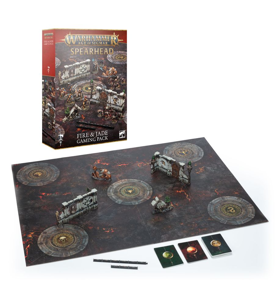 Age of Sigmar: Fire & Jade Gaming Pack (Chinese) - 西格瑪時代:烈火和翠玉遊戲套組(簡中版)