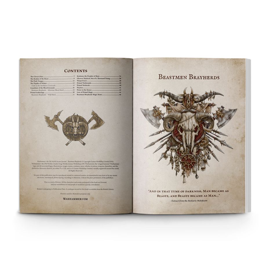 Beastmen Brayherds: Arcane Journal - 奧術日誌:野獸人獸群
