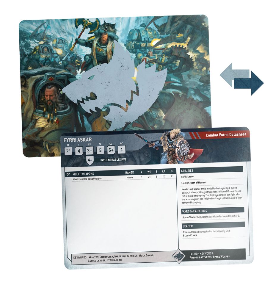 Space Wolves: Datasheet Cards (Chinese) - 數據卡:太空野狼(簡中版)