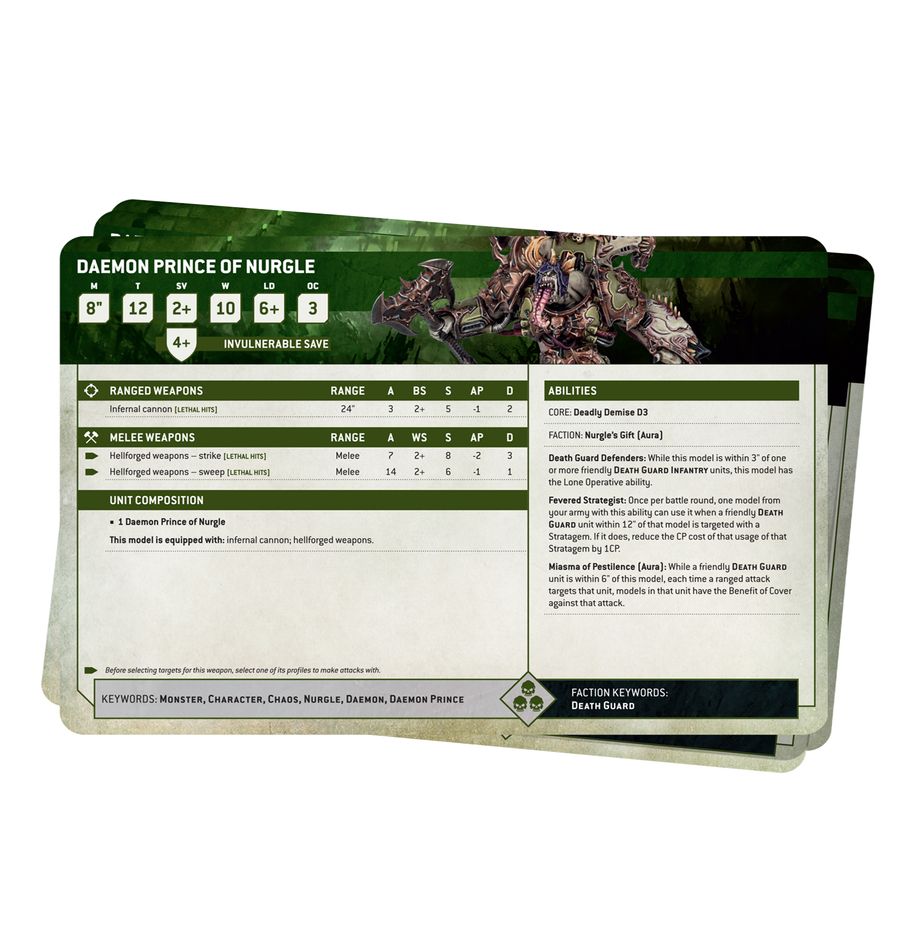 Death Guard: Datasheet Cards (Chinese) - 數據卡:死亡守衛(簡中版)