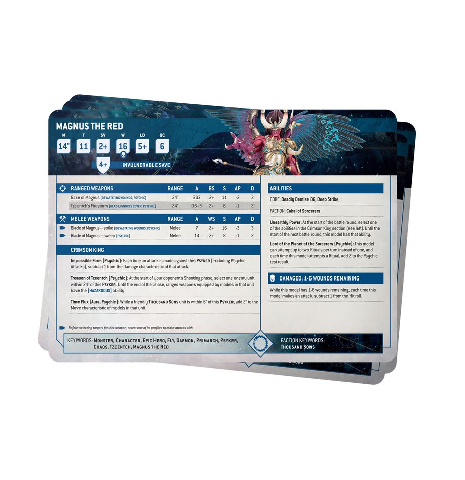 Thousand Sons: Datasheet Cards (Chinese) - 數據卡:千子(簡中版)