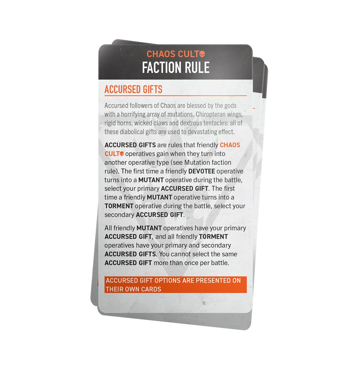 Kill Team: Chaos Cult Datacards (English) - 殺戮小隊數據卡:混沌教派(英文版)