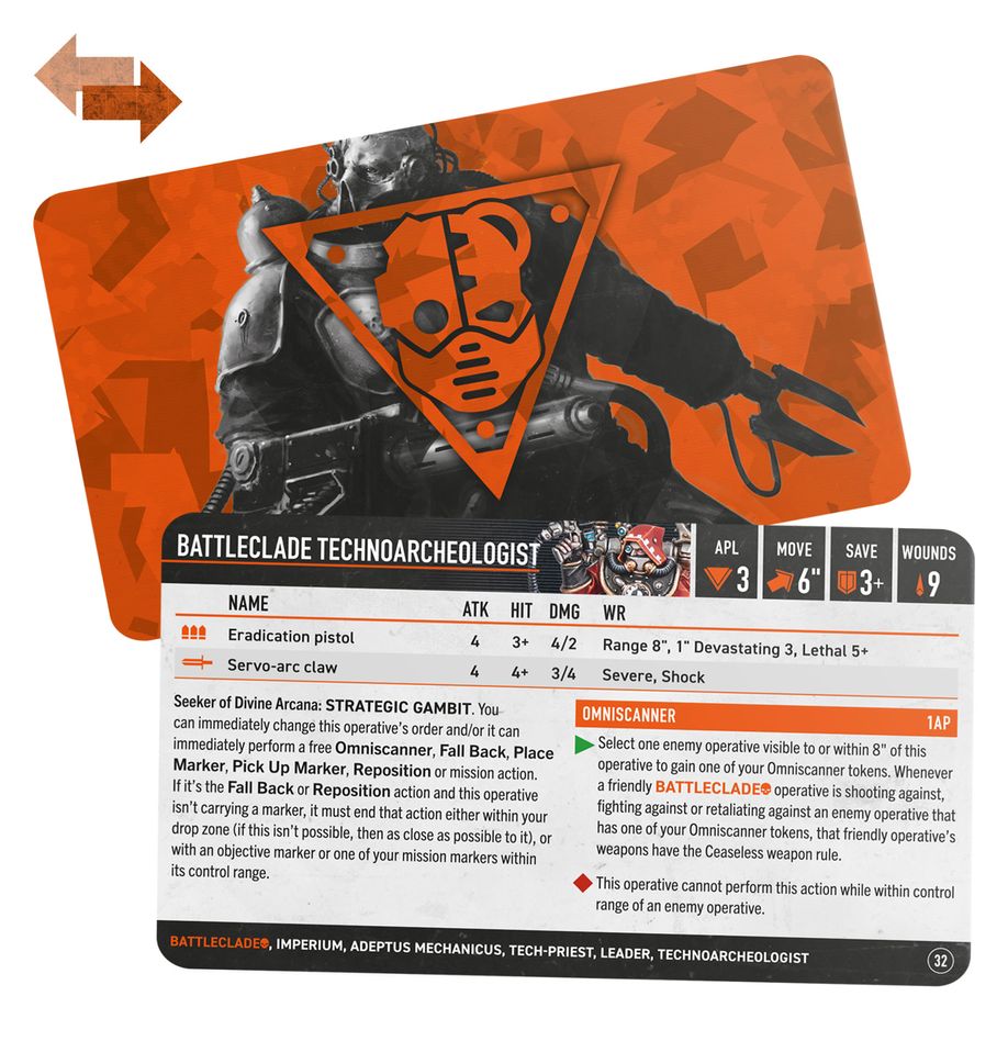 Kill Team: Battleclade Datacards (English) - 殺戮小隊數據卡:戰鬥支隊(英文版)
