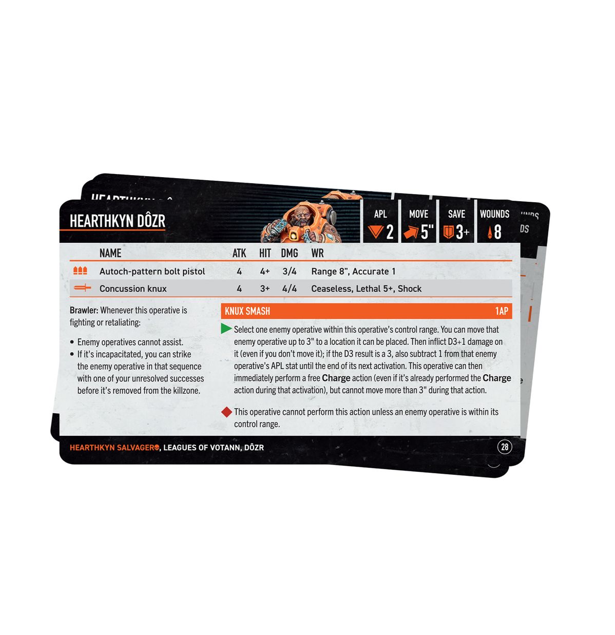 Kill Team: Hearthkyn Salvagers Datacards (English) - 殺戮小隊數據卡:爐心打撈者(英文版)