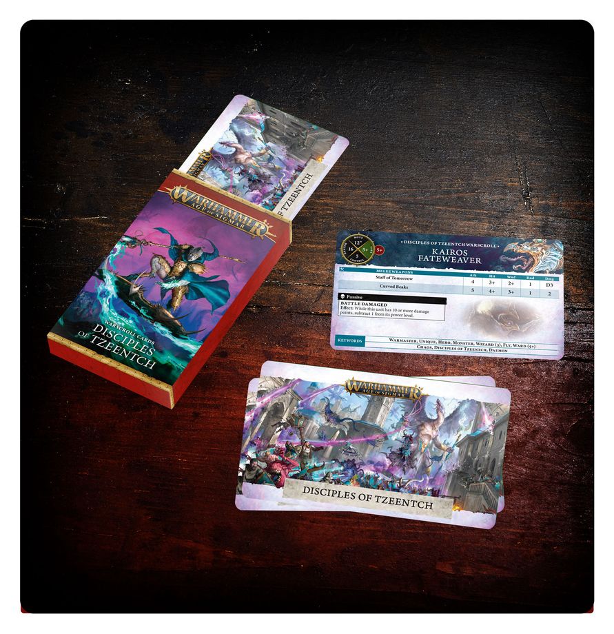 Disciples of Tzeentch: Warscroll Cards (English) - 數據卡:奸奇使徒(英文版)