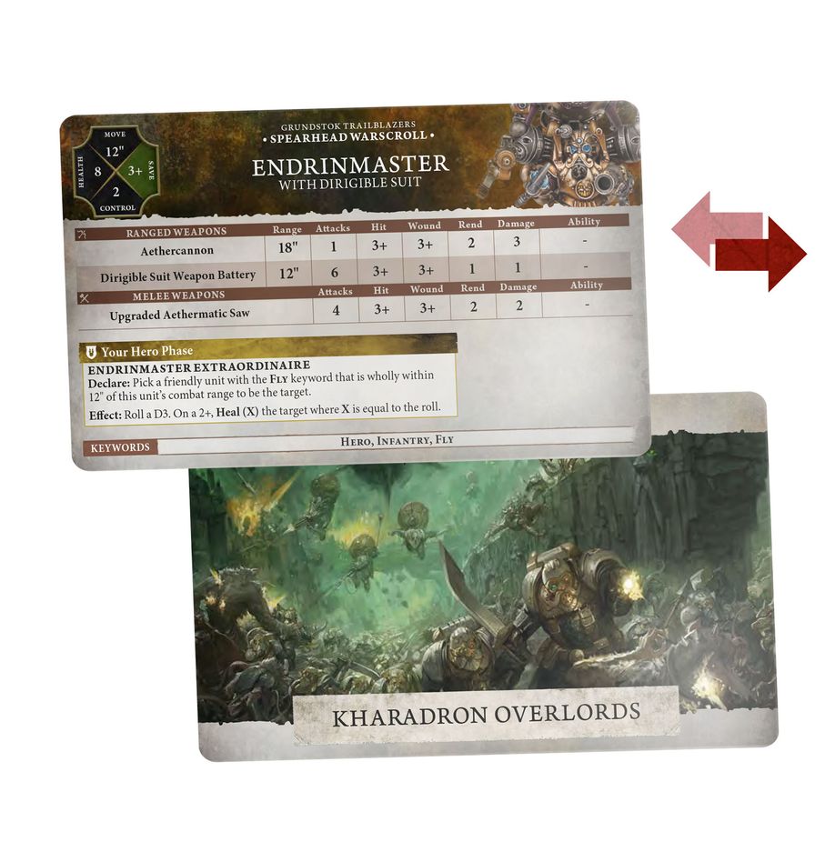 Kharadron Overlords: Warscroll Cards (English) - 卡拉頓空霸:戰爭卷軸卡片(英文版)