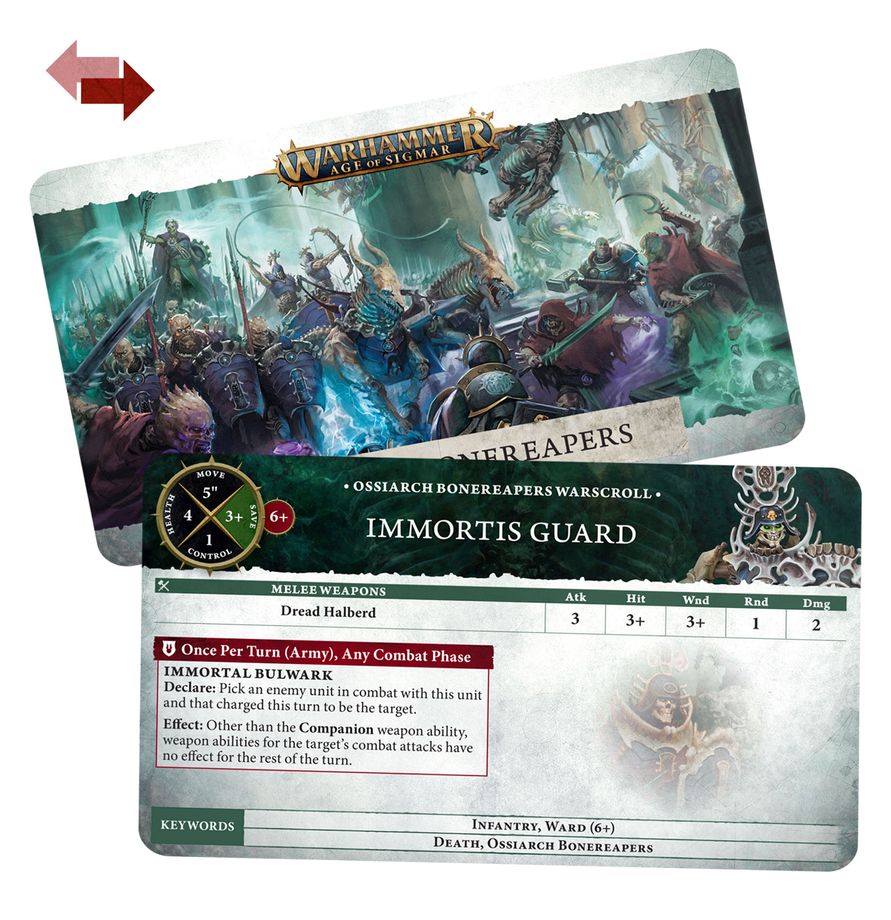 Ossiarch Bonereapers: Warscroll Cards (Chinese) - 戰爭卷軸:殮骨骸軍(簡中版)