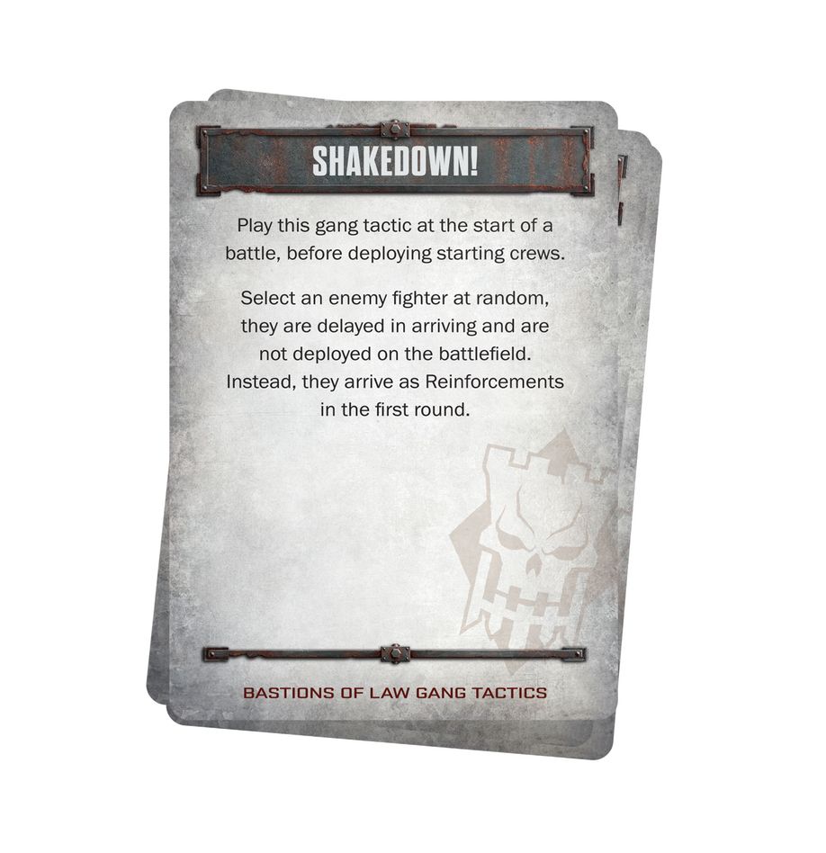 Necromunda: Bastions of Law Gang Tactics Cards - 涅克羅蒙達:律法堡壘幫派戰術卡片(英文版)