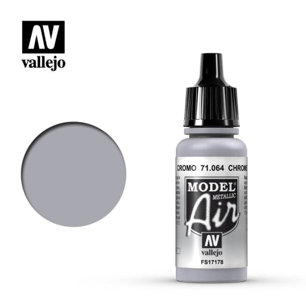 模型噴塗色彩 - Model Air - 71064 - 鉻色(金屬色)Chrome - 17 ml