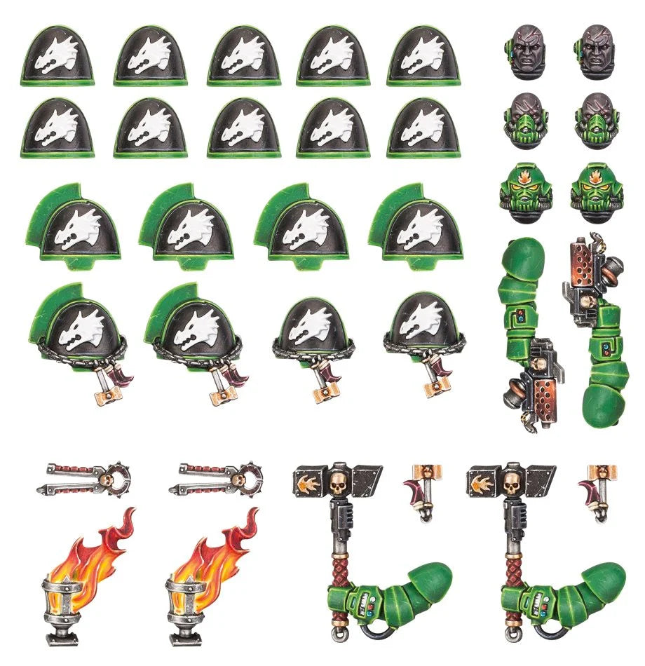 Salamanders: Primaris Upgrades and Transfers - 火蜥蜴原鑄升級套件