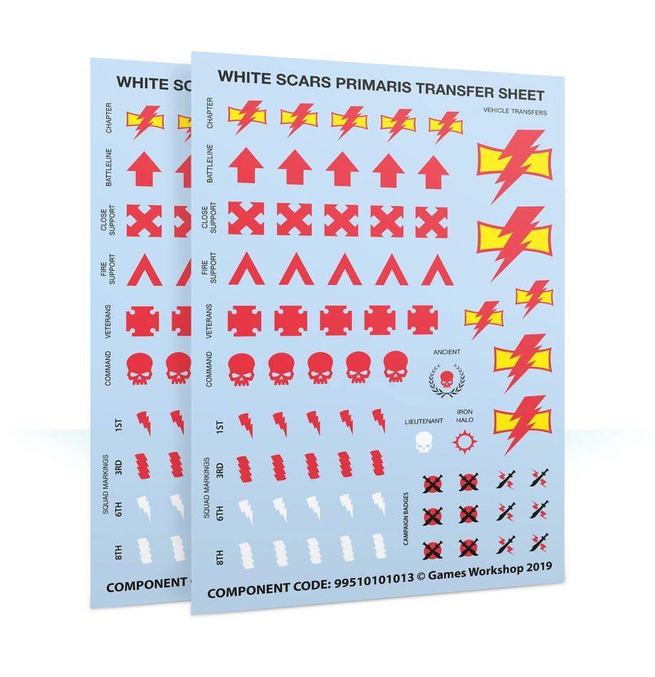 White Scars: Primaris Upgrades & Transfers - 白色疤痕原鑄升級套件