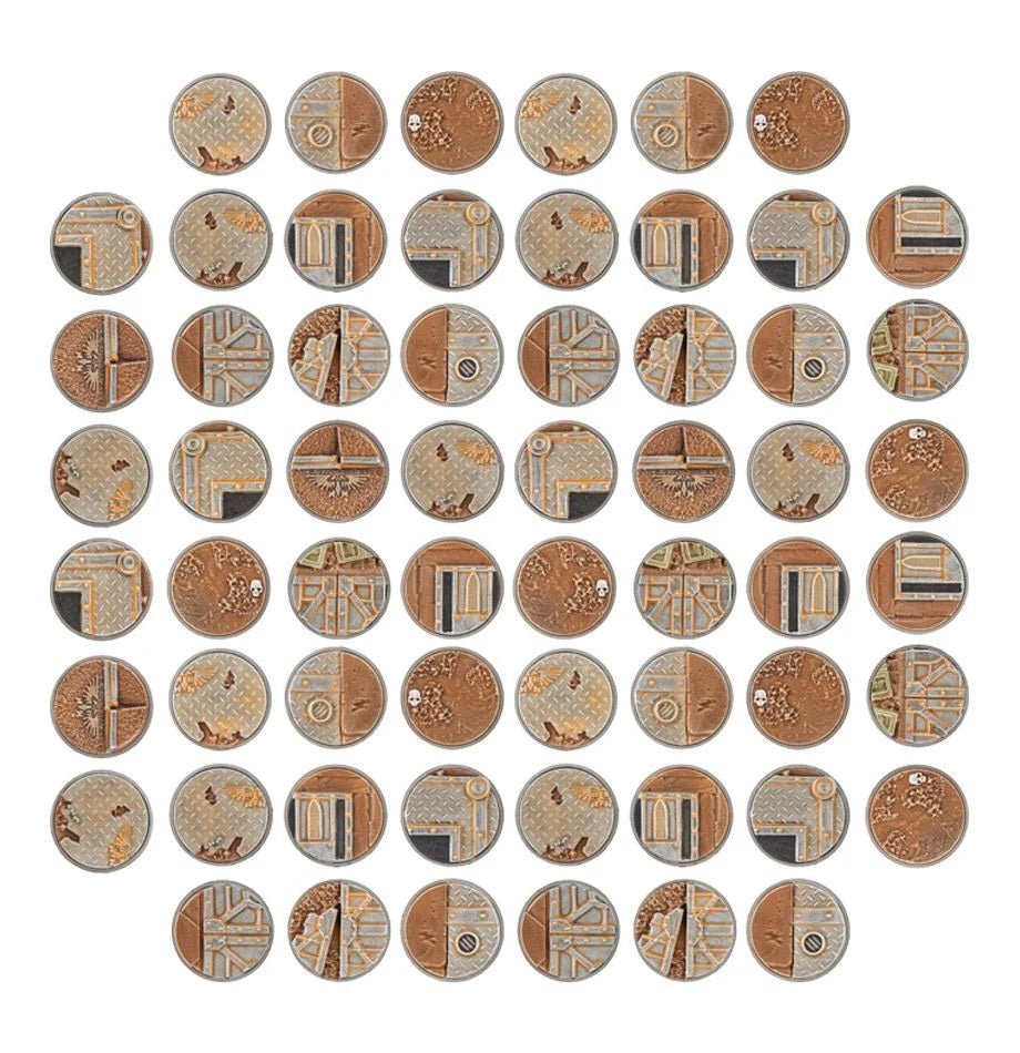 Sector Imperialis: 32mm Round Bases - 帝國市街圓底板32mm