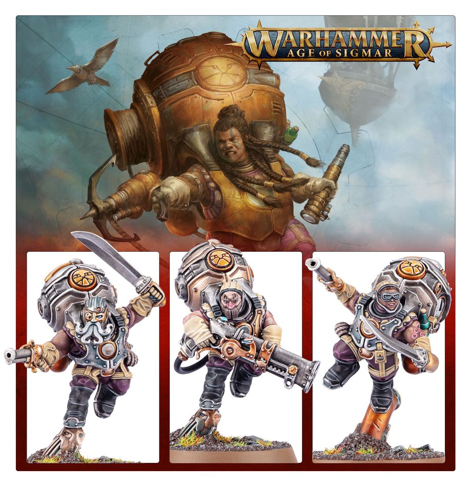 Kharadron Overlords: Vongrim Harpoon Crew - 卡拉頓空霸:馮格里姆打撈者