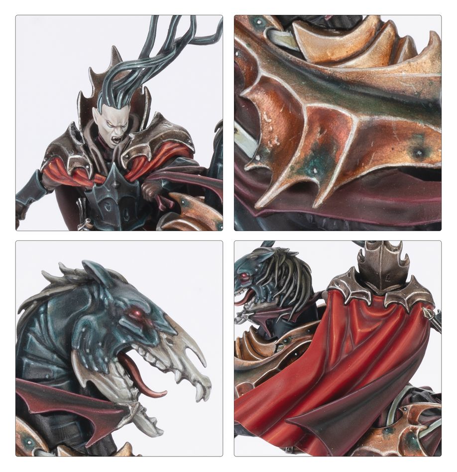 Soulblight Gravelords: Vampire Lord on Nightmare Steed - 凋魂墓穴領主:騎夢魘獸的吸血鬼領主