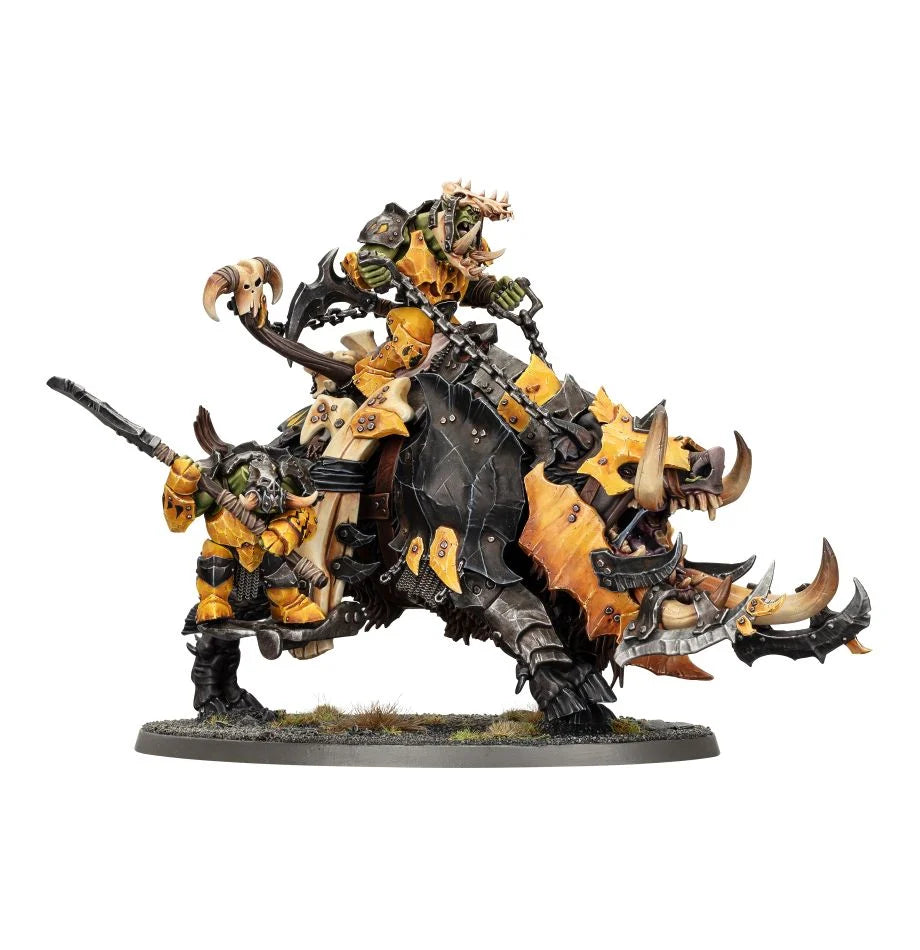 Orruk Warclans: Tuskboss On Maw-Grunta - 歐克戰爭氏族撩牙頭目騎乘兇殘巨豬怪
