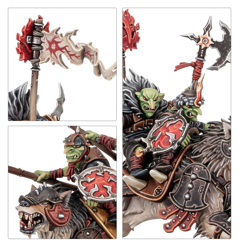 Gloomspite Gitz: Snarlpack Cavalry - 暗怨地精:齜牙獸合騎兵