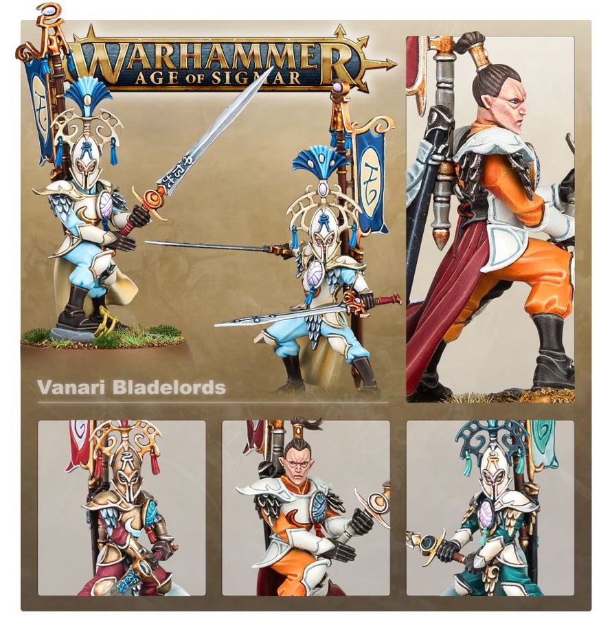 Lumineth Realm-Lords: Vanari Bladelords - 光域領主驍勇族利刃領主