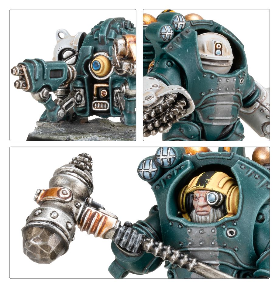 Necromunda: Ironhead Squat Prospectors Exo-kyn - 涅克羅蒙達:鐵頭矮人外骨骼裝甲探礦者