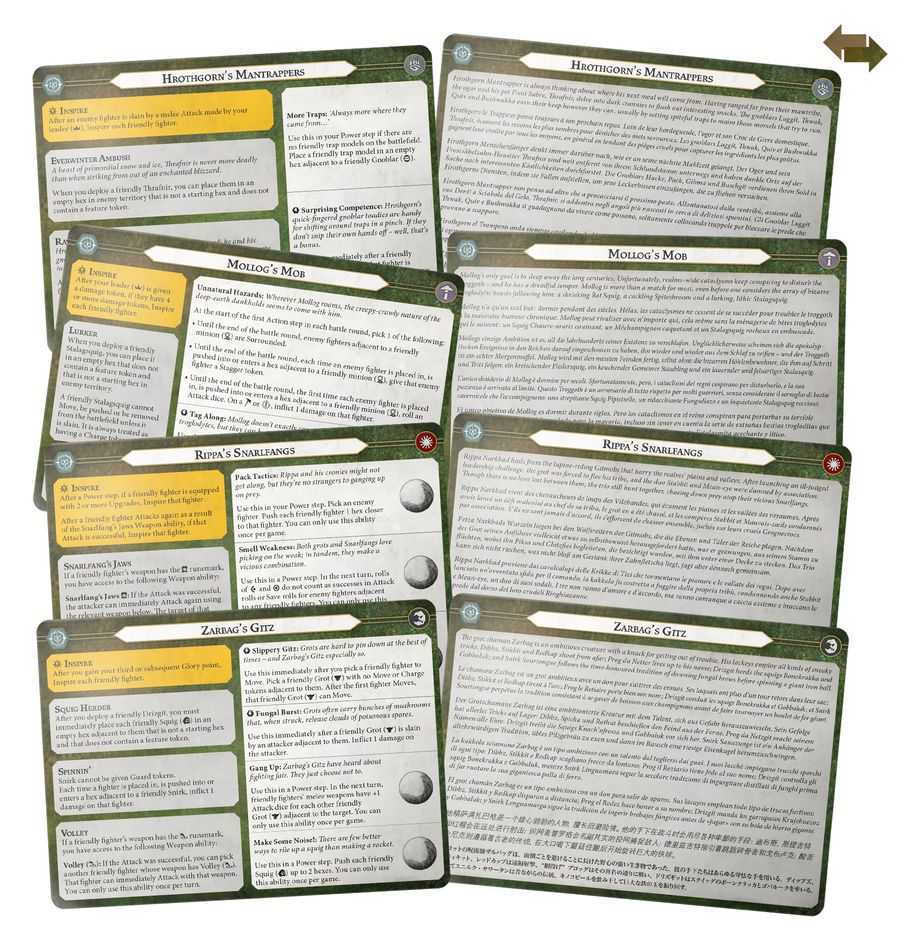 Warhammer Underworlds: Destruction Warbands - Gitz and Goliaths - 戰鎚冥土世界:地精和巨人