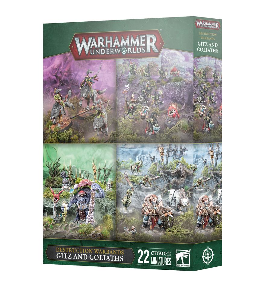 Warhammer Underworlds: Destruction Warbands - Gitz and Goliaths - 戰鎚冥土世界:地精和巨人