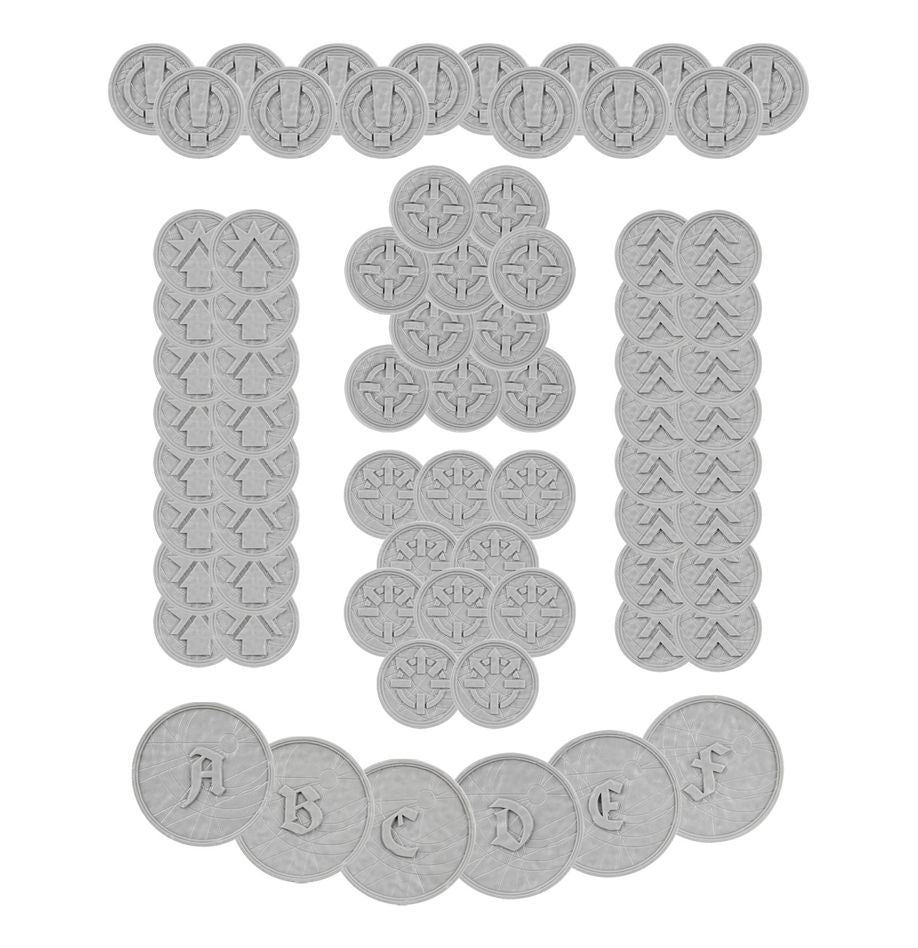 Legions Imperialis: Order Tokens and Objective Markers - 軍團帝國:命令指示物與目標標記