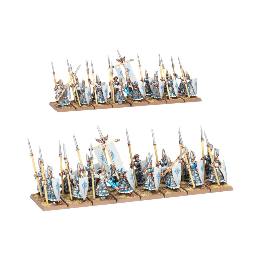 High Elf Realms: Elven Spearmen - 高等精靈王國:精靈長矛兵