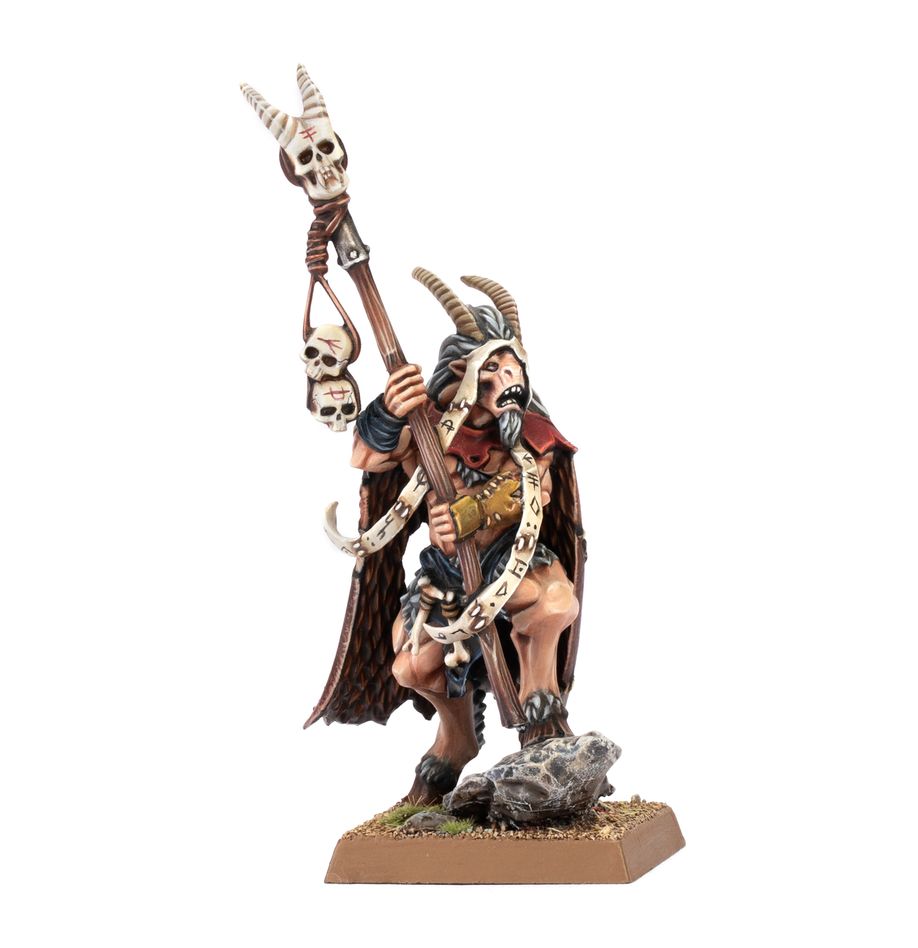 Beastmen Brayherds: Beastman Shaman - 野獸人獸群:大嘶叫薩滿