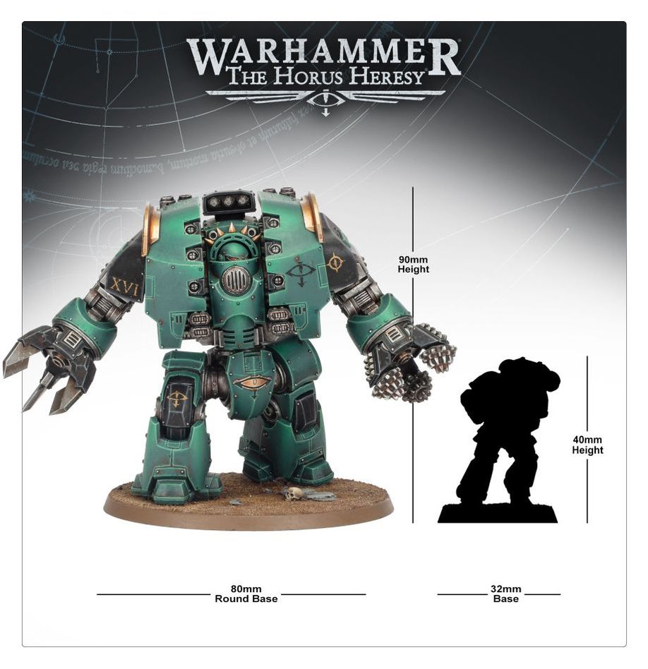 Legiones Astartes: Leviathan Dreadnought With Claw & Drill Weapons - 利維坦圍攻無畏機兵