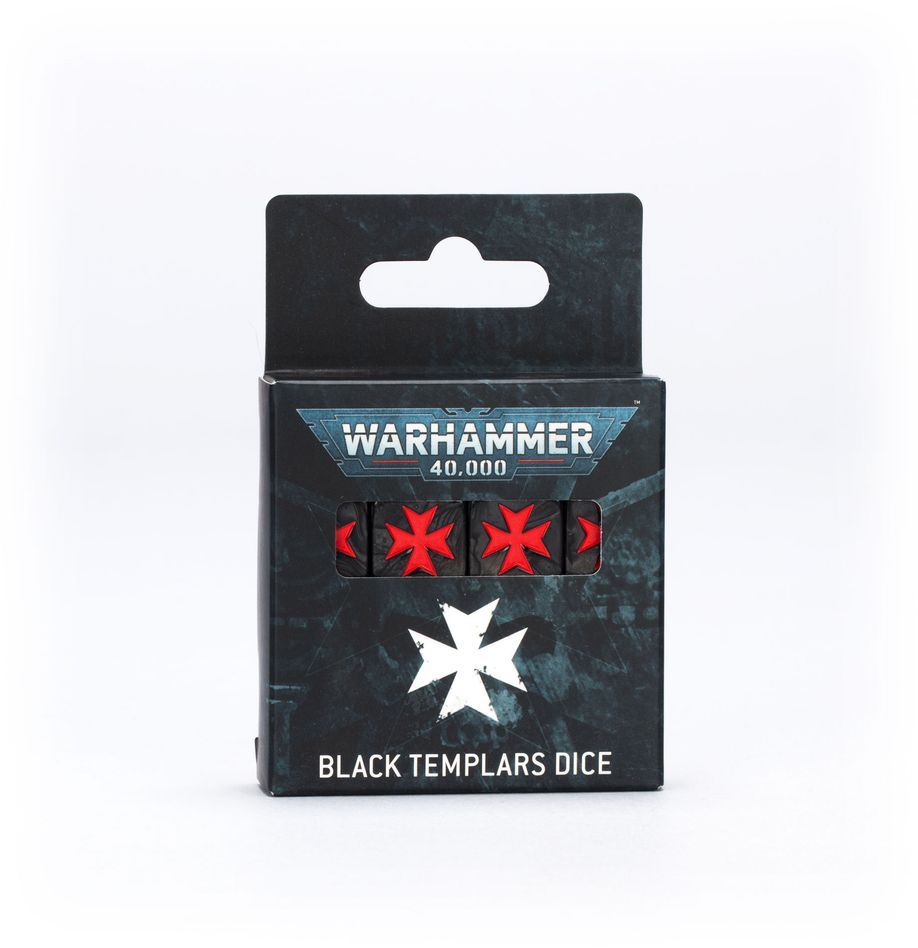 Black Templars: Dice Set - 戰鎚40,000:黑色聖堂套骰