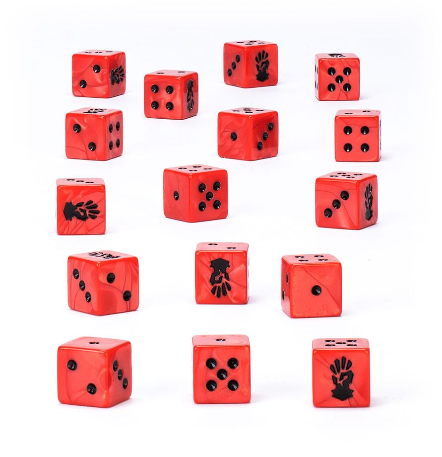 Chaos Space Marines: Red Corsairs Dice - 戰鎚40,000:紅海盜套骰
