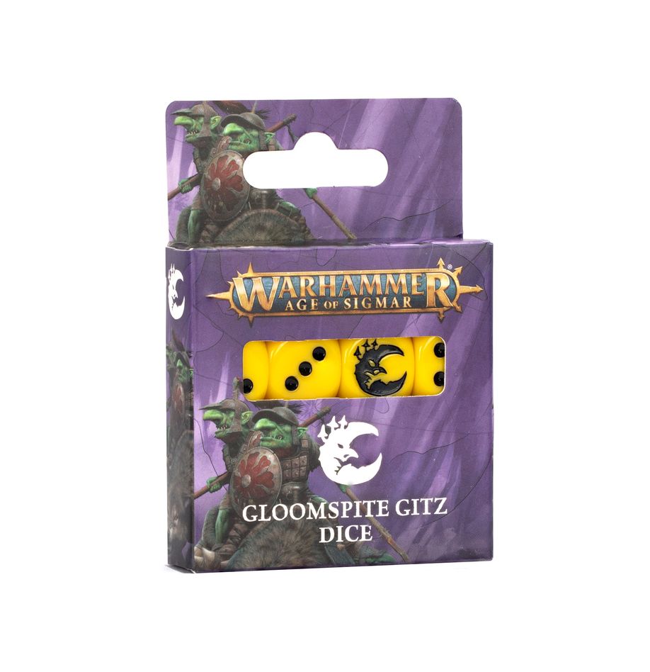 Gloomspite Gitz: Dice Set - 戰鎚西格瑪時代:暗怨地精套骰