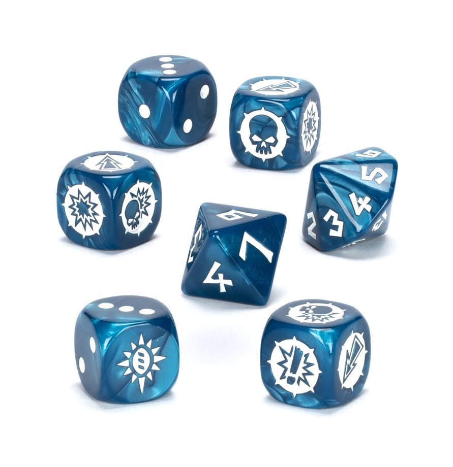 High Elf: Team Dice Set - 血碗橄欖球:高等精靈球隊套骰