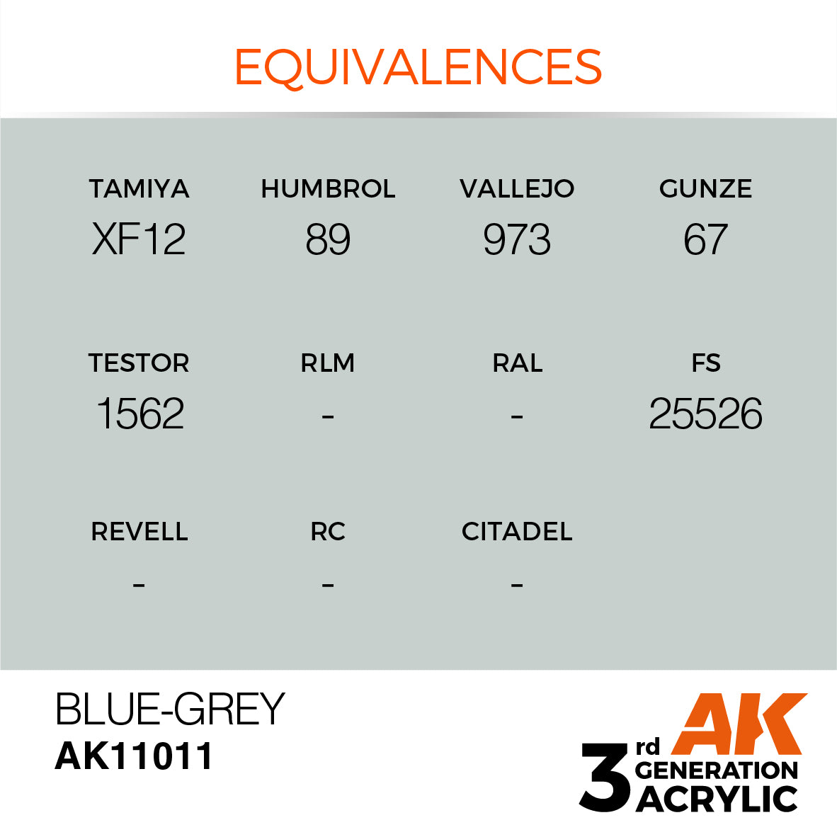 AK-11011 AK Interactive 3G Acrylic Blue-Grey 17ml