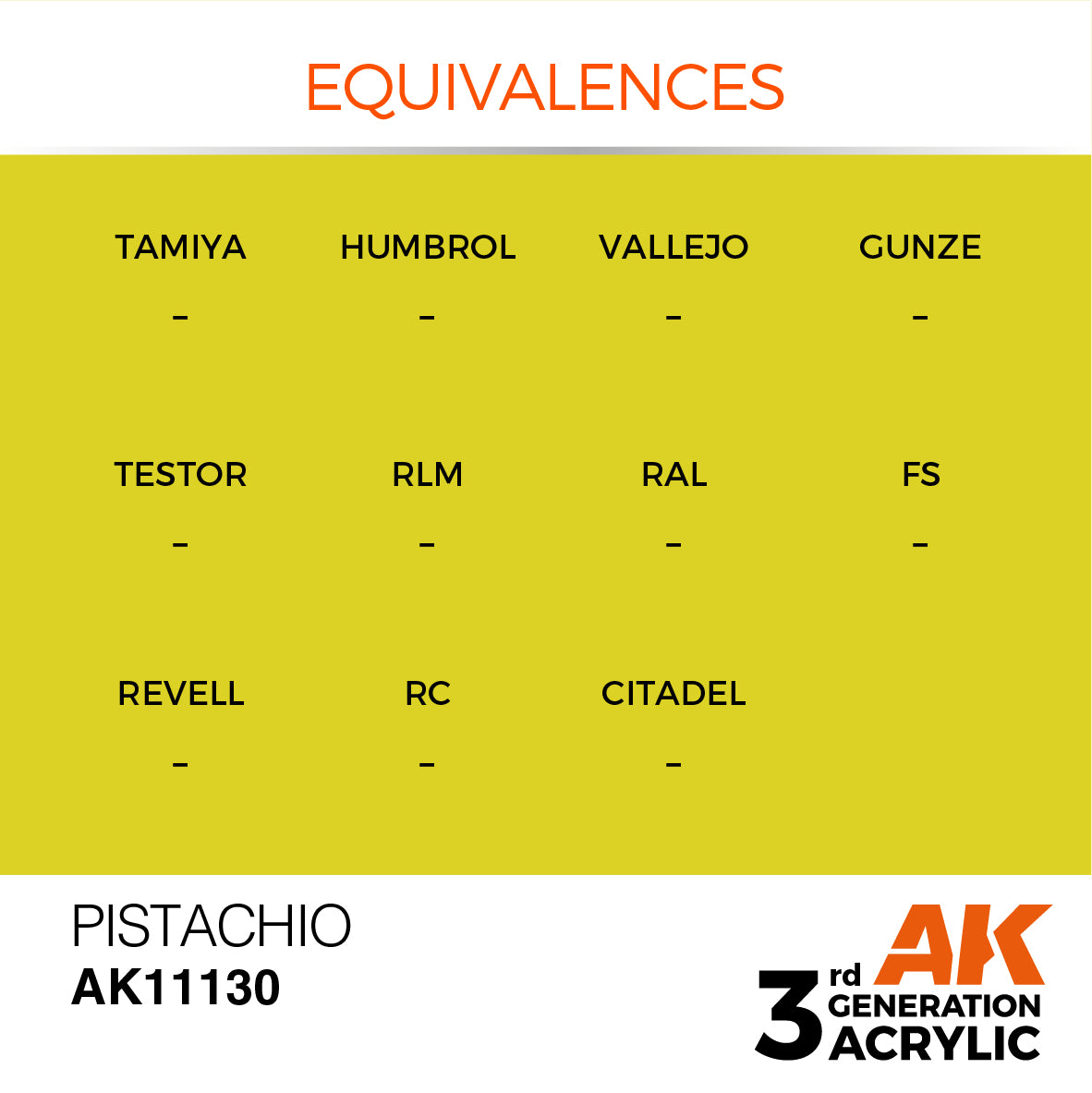 AK11130 AK Interactive 3G Acrylic Pistachio 17ml