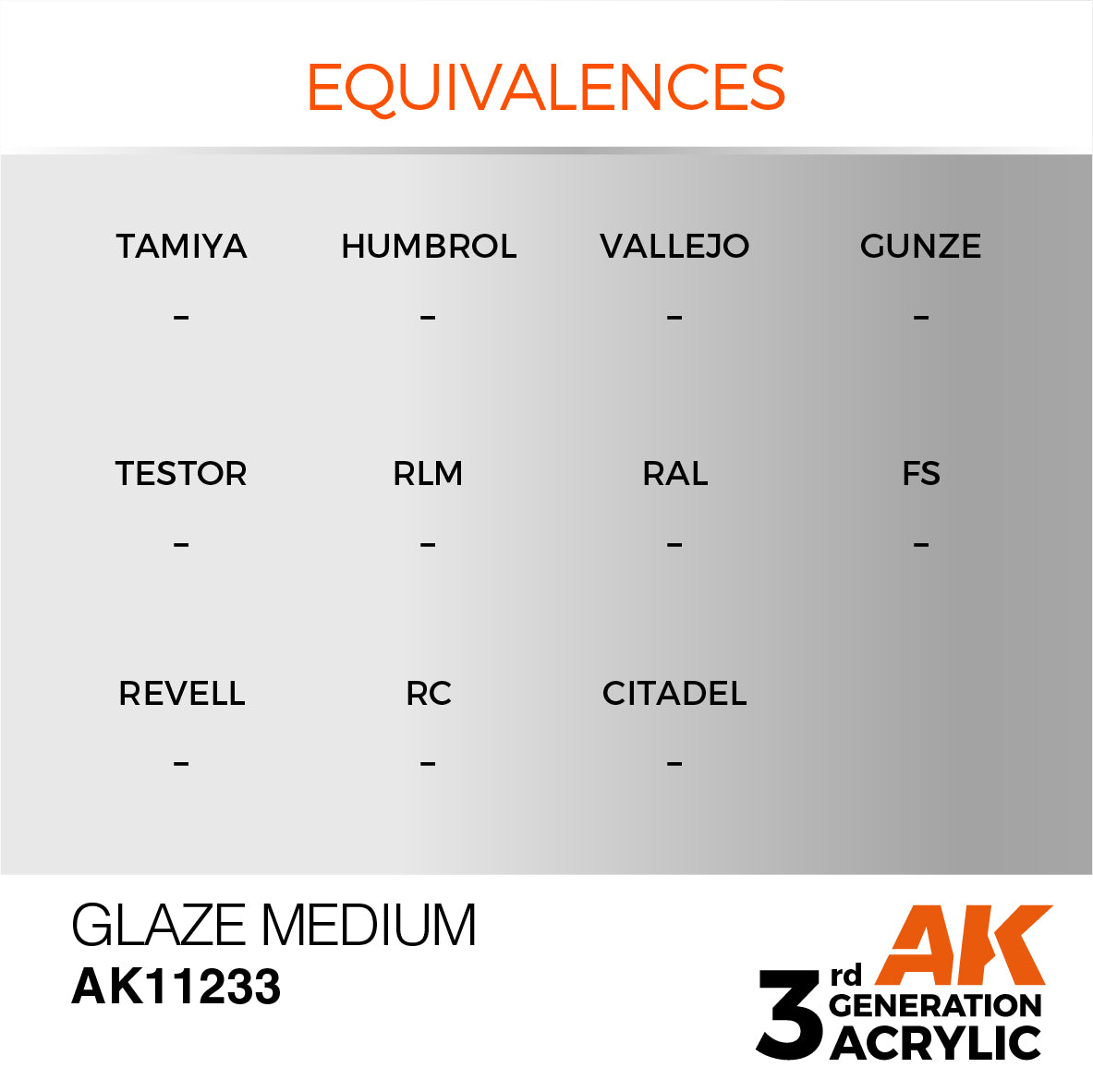 AK11233 AK Interactive 3G Acrylic Glaze Medium 17ml