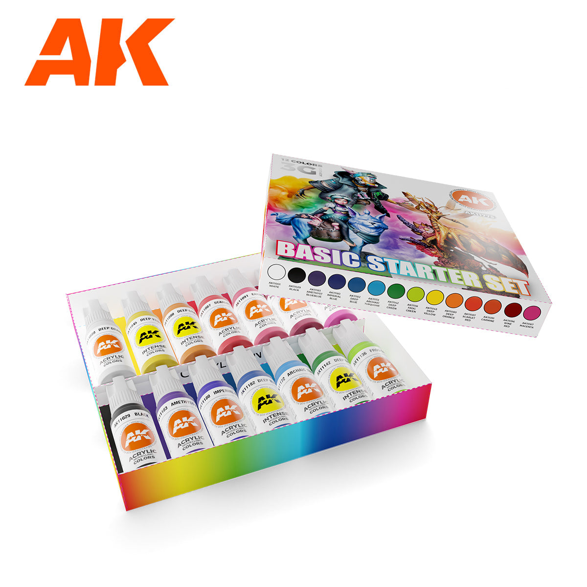 AK11775 - Basic Starter Set – 14 Colors Selected by Josedavinci