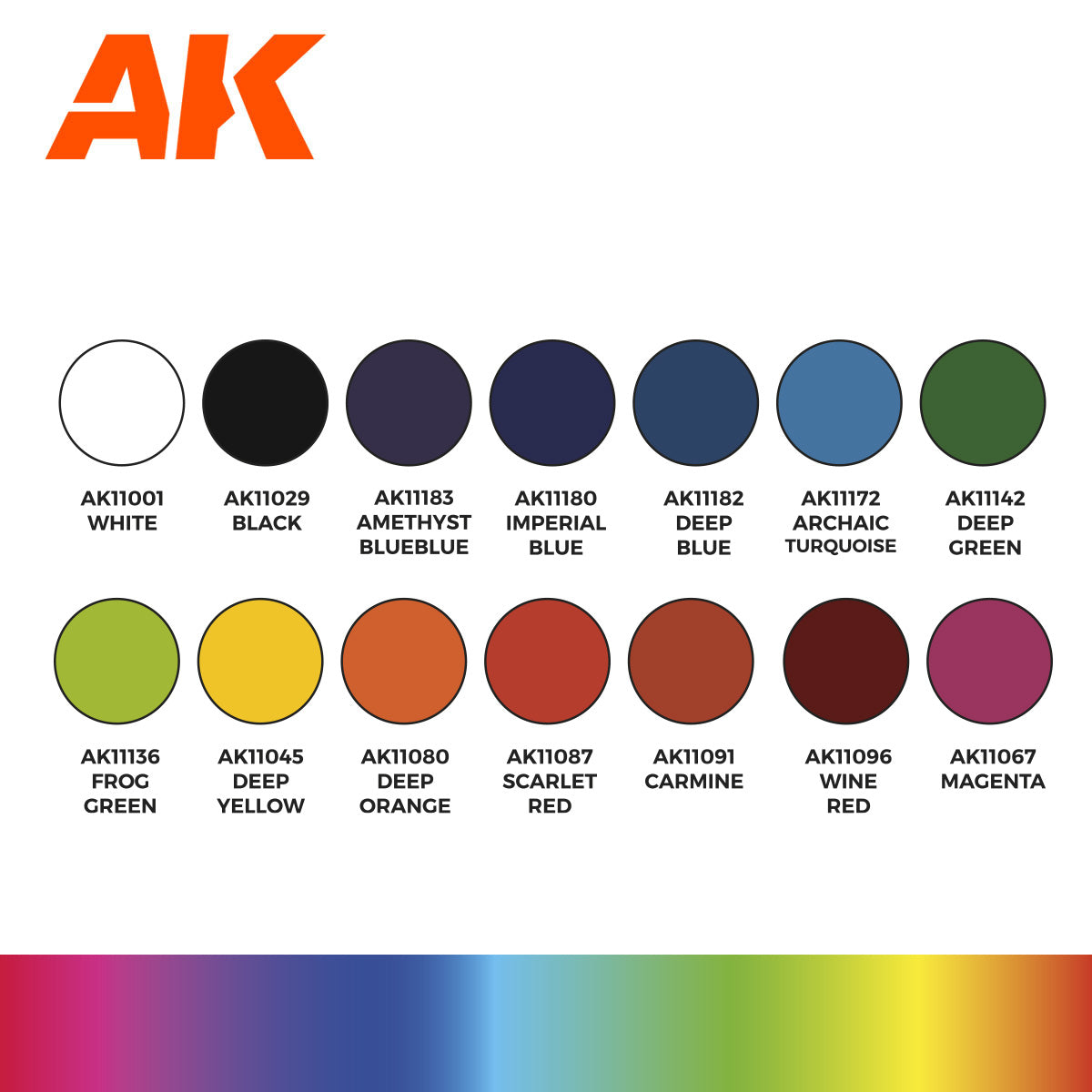 AK11775 - Basic Starter Set – 14 Colors Selected by Josedavinci