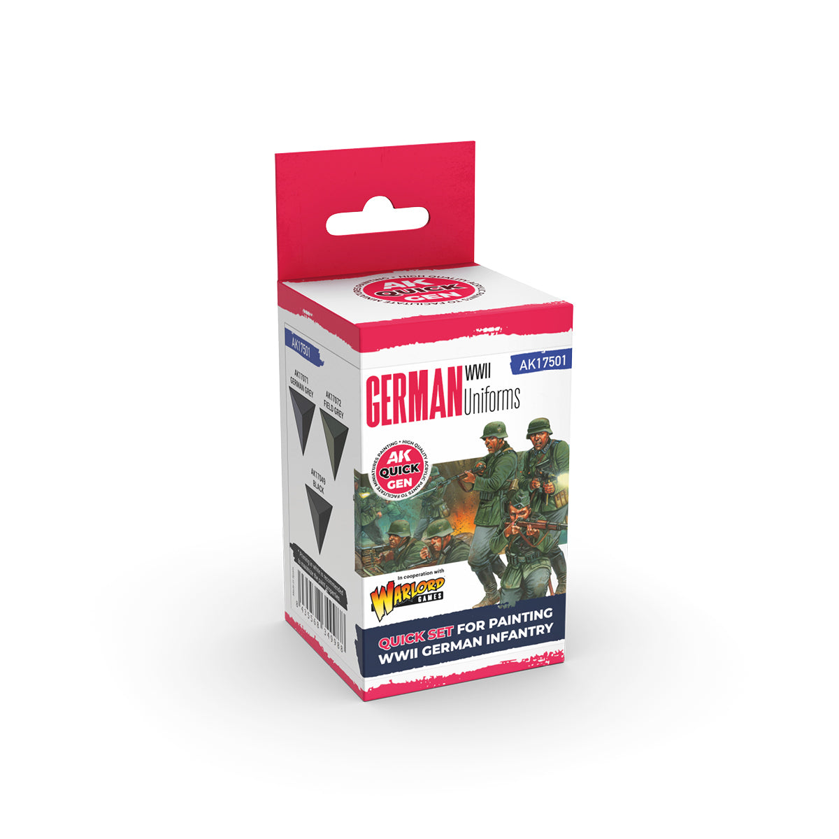AK17501 - Quick Gen - German WWII Uniforms (Quick Gen Set) 3 Paints - 2戰德軍制服 (速塗系列套組) 3色