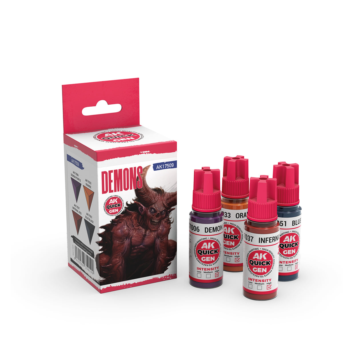 AK17509 - Quick Gen - Demons (Quick Gen Set) 4 Paints - 惡魔 (速塗系列套組) 4色
