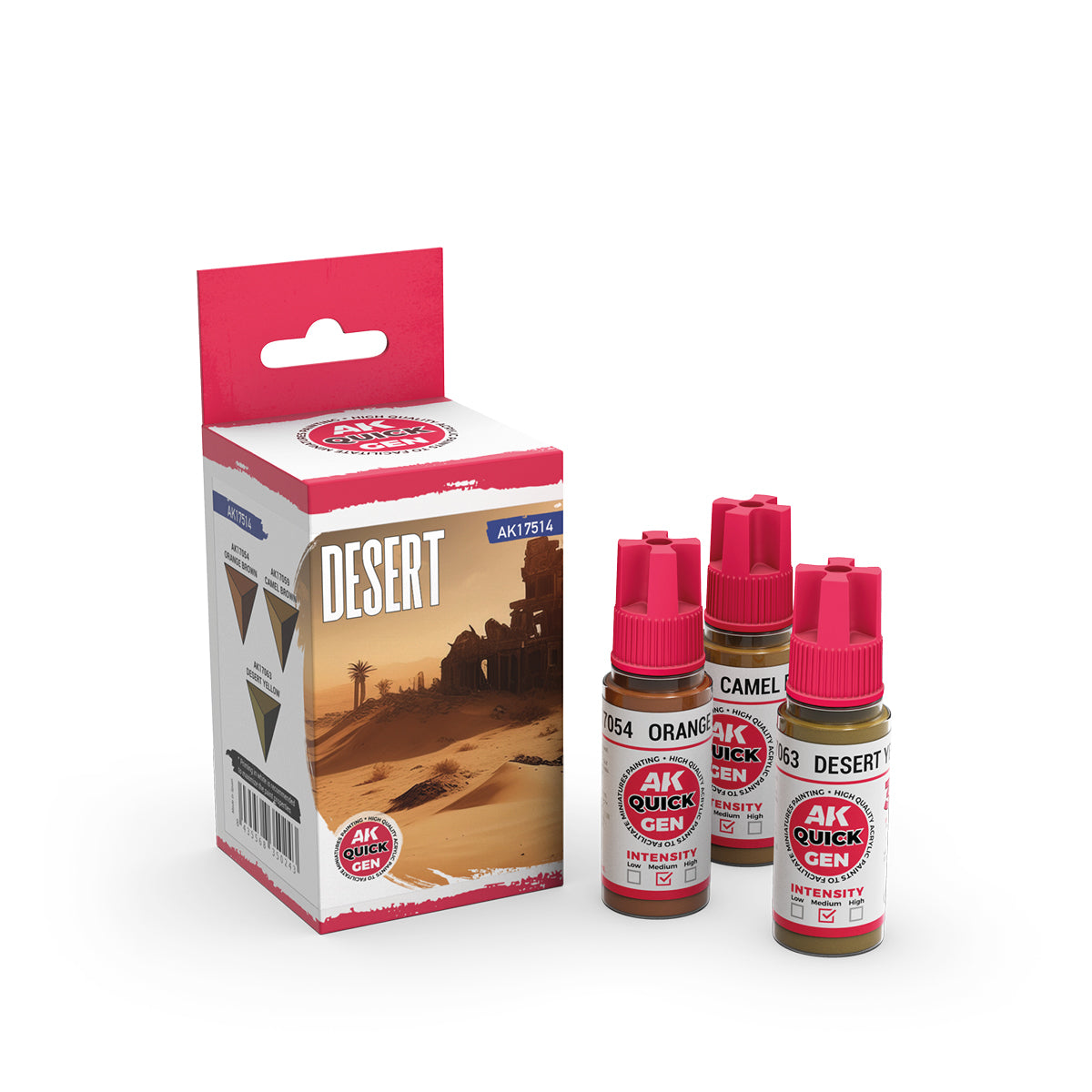 AK17514 - Quick Gen - Desert (Quick Gen Set) 3 Paints - 沙漠 (速塗系列套組) 3色