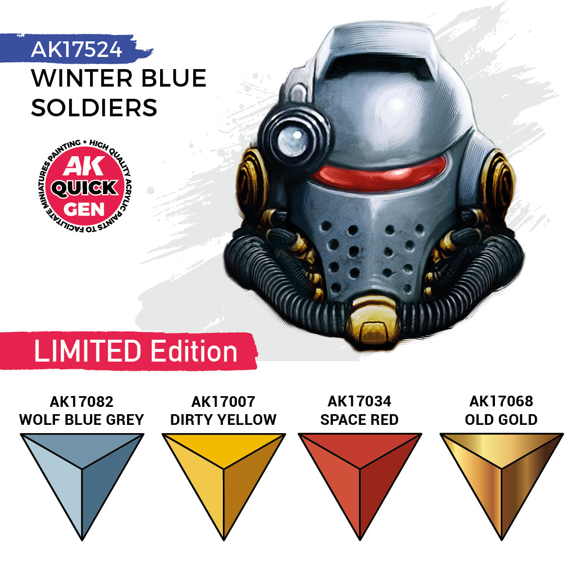 AK17524 - Quick Gen - Winter Blue Soldiers (Quick Gen Set) 4 Paints - 士兵寒冬藍色 (速塗系列套組) 4色