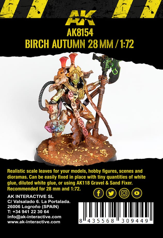 AK8154 - Vegetation - Birch Autumn Leaves 1/72 - 植被 - 秋季樺木葉