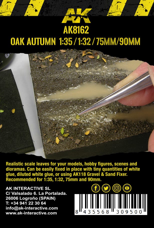 AK8162 - Vegetation - OAK Autumn Leaves 1/35 - 植被 - 秋季橡木葉
