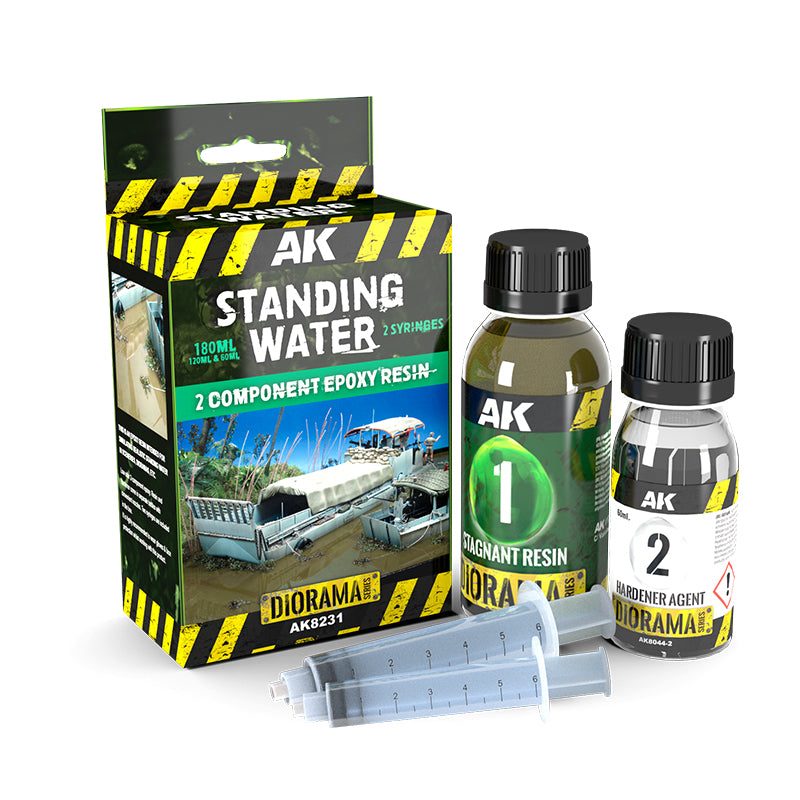 AK8231 - Terrains - Resin Stagnant Water Components Epoxy Resin 180ml - 場景 - 樹酯停滯水景 雙成份環氧樹酯 180ml
