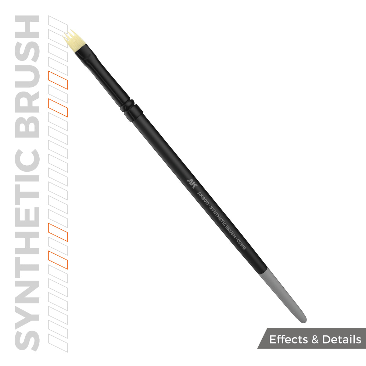 AKB011 - AK Synthetic Brush - Comb