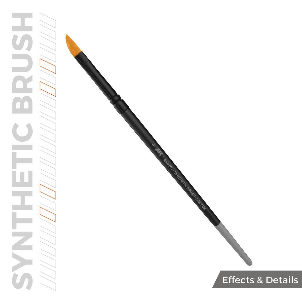 AKB012 - AK Synthetic Brush - Dagger L