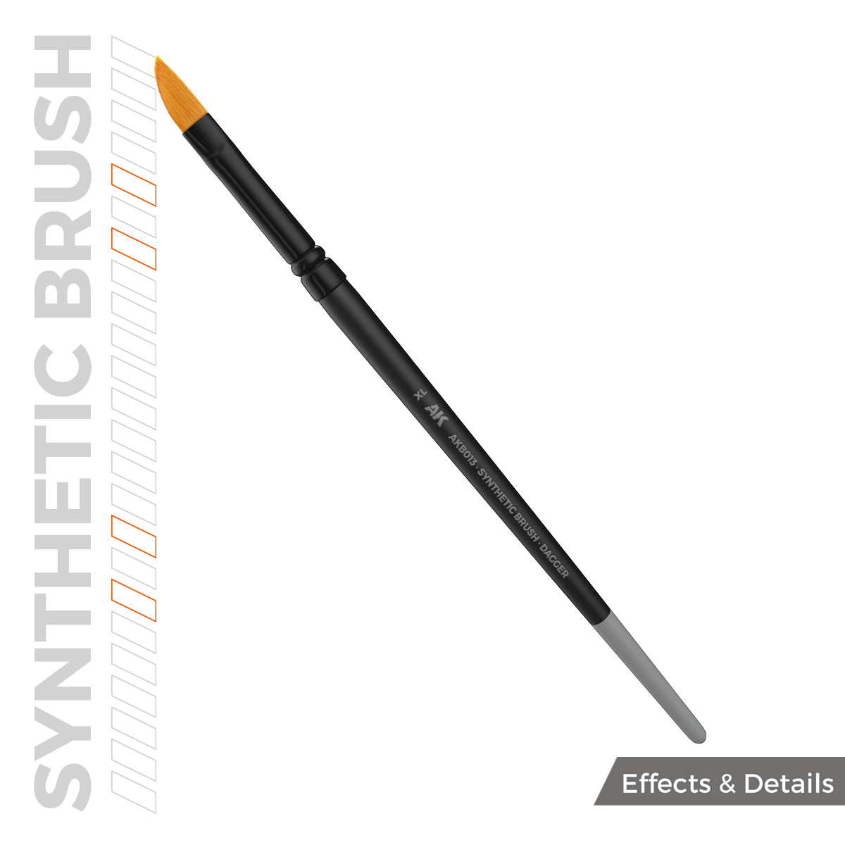 AKB013 - AK Synthetic Brush - Dagger Xl