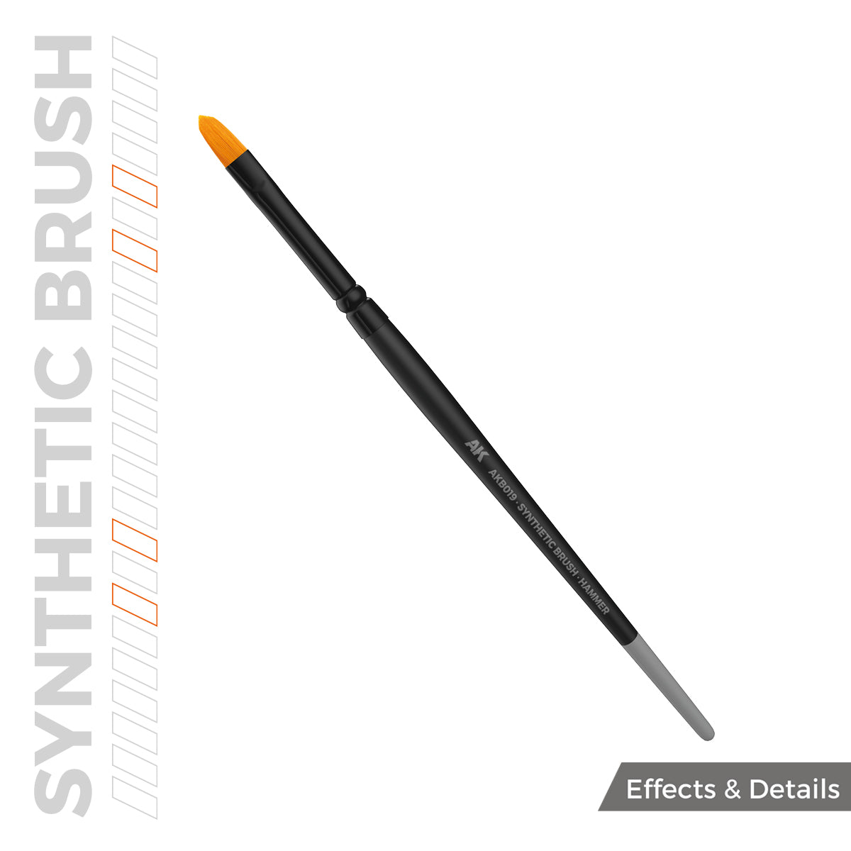 AKB019 - AK Synthetic Brush - Hammer