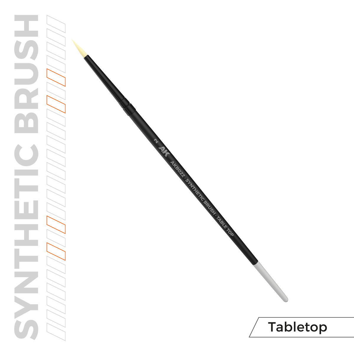AKB022 - AK Synthetic Tabletop Brush - 2